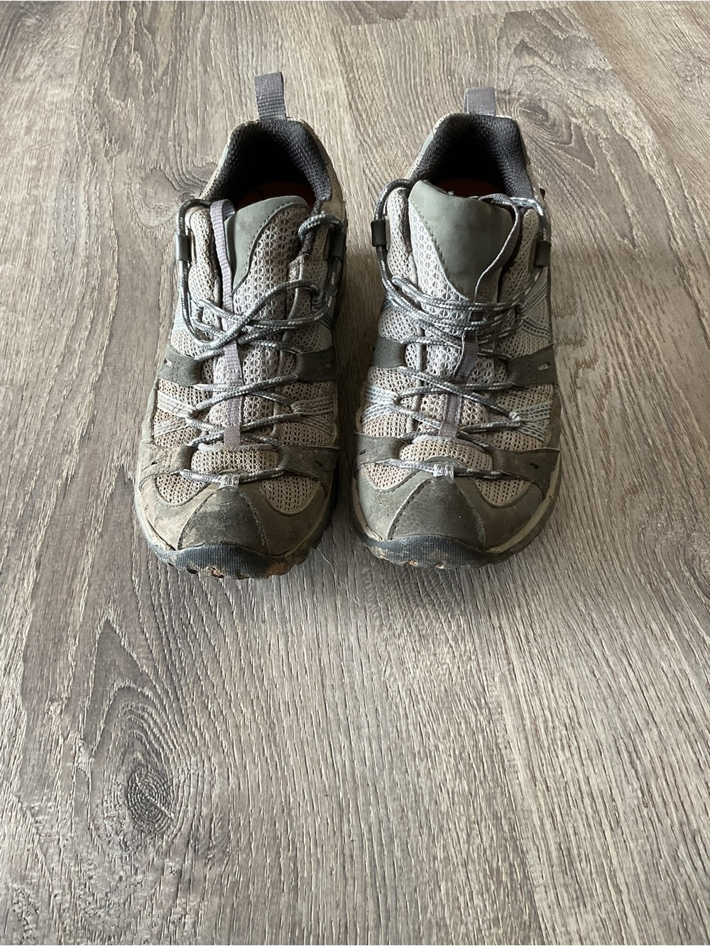 Merrell women’s Olive Gray Trail Shoes